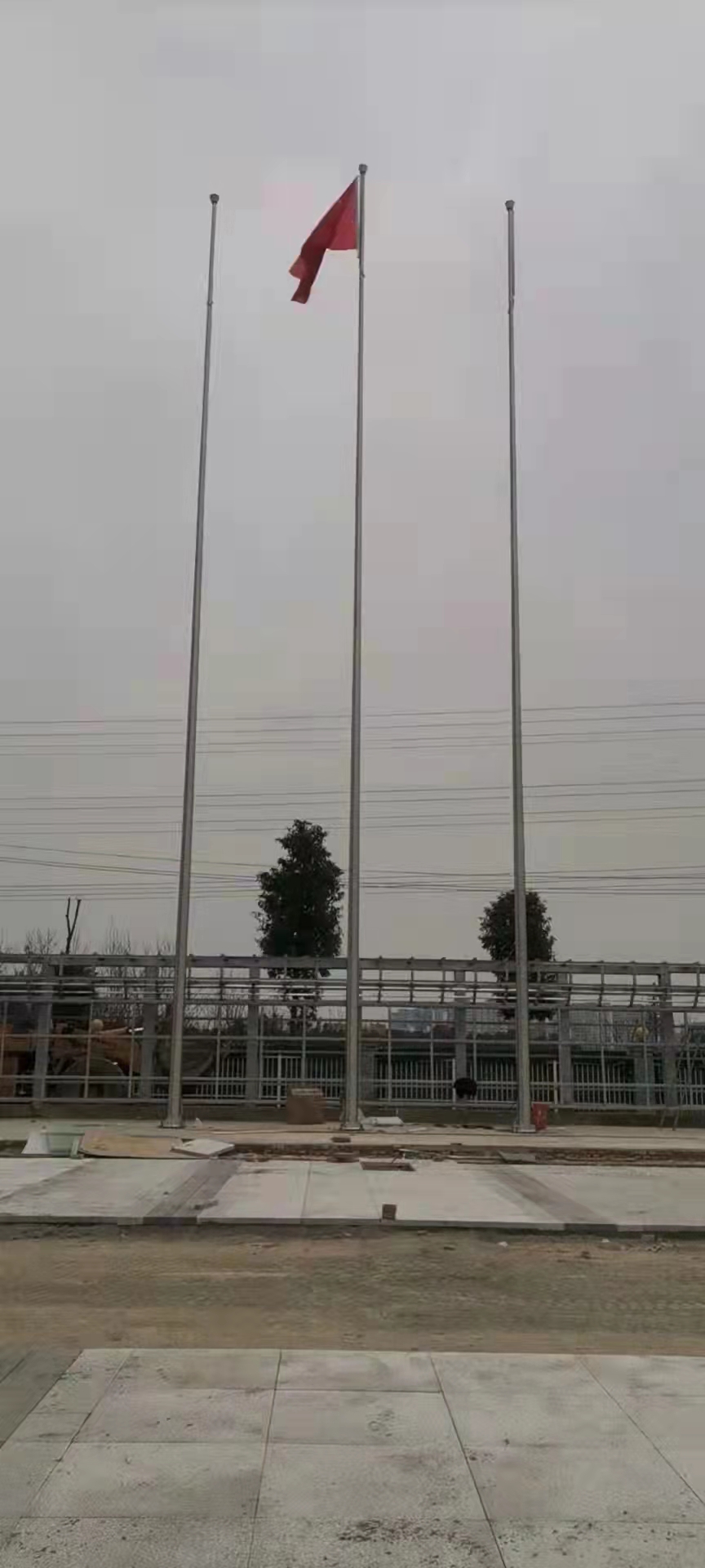 旗杆安装案例