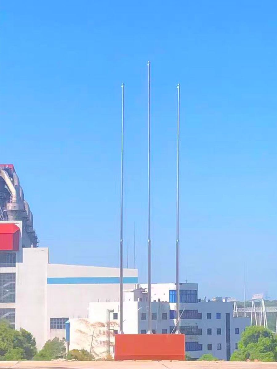 旗杆安装现场案例