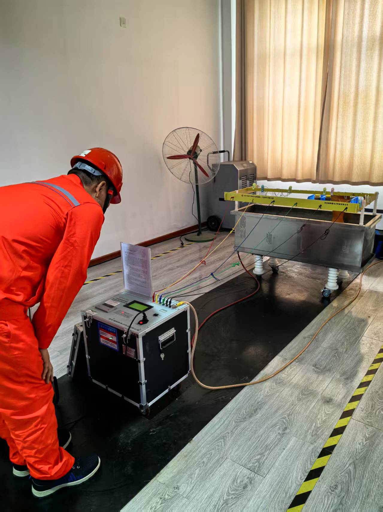 检测设备操作演示