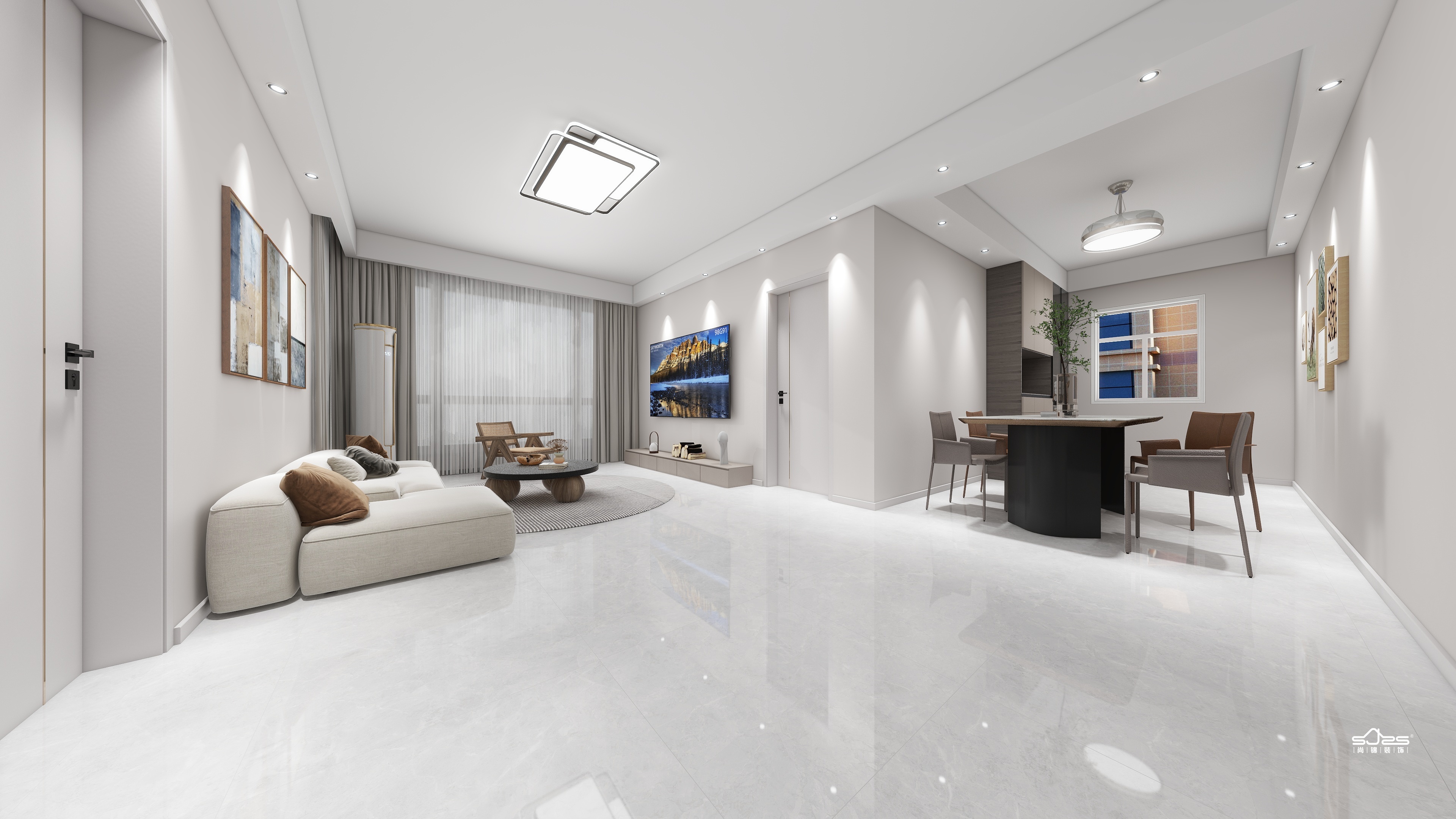 尚锦装饰展厅环境