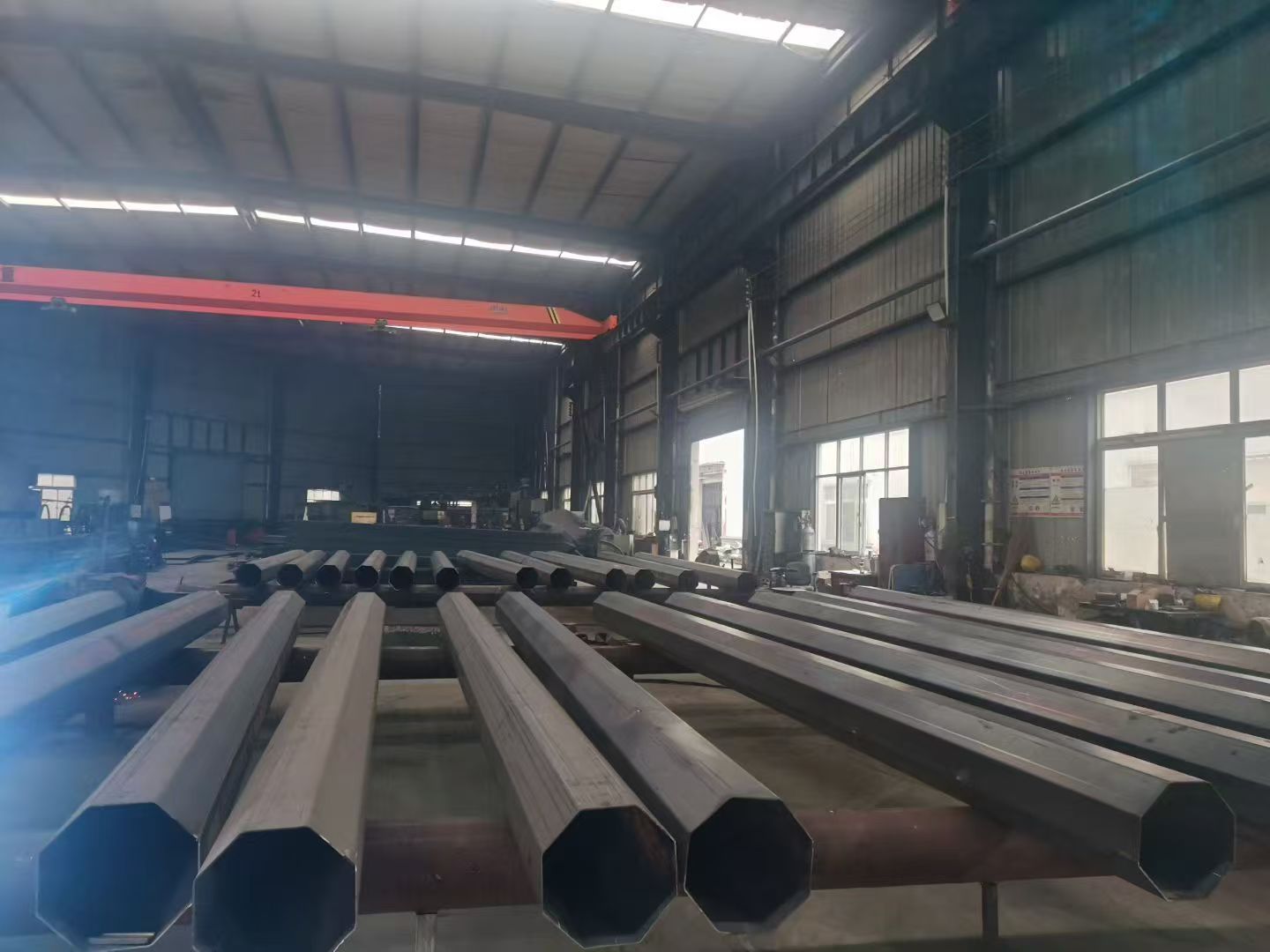 不锈钢旗杆生产车间