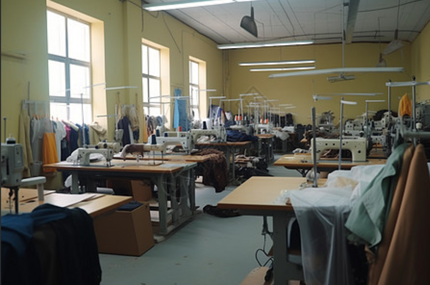 金豆服饰生产车间
