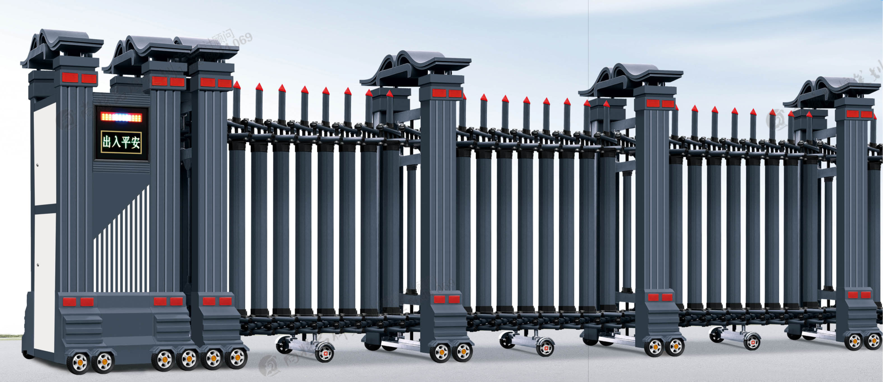 车牌识别技术示意图